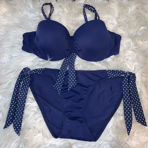 VENUS Other - Venus Polka Dot Blue Swimsuit Women's Size 4